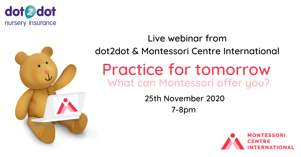 Details of montesorri webinar, 25th November